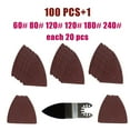 thumbnail image 2 of 100 pcs Sanding Sheets +Sanding Pad For multimaster Oscillating Tool accessories, 2 of 7