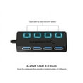 thumbnail image 3 of Sabrent 4-Port USB 3.0 Hub with Individual LED Power Switches (HB-UM43), 3 of 20