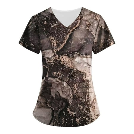 

EKOUSN V-Neck Scrubs for Women Workwear Revolution Soft Stretch Easy Care