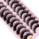 thumbnail image 1 of False Eyelashes Cat-Eye Fluffy Faux Mink Lashes 8D Wispy Lashes 10 Pairs Pack Dramatic Long Thick Volume Eyelashes, 1 of 3
