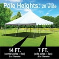 thumbnail image 4 of TentandTable Premium Outdoor Event Party Canopy Pole Tent, Yellow, 20 ft x 20 ft, 4 of 7