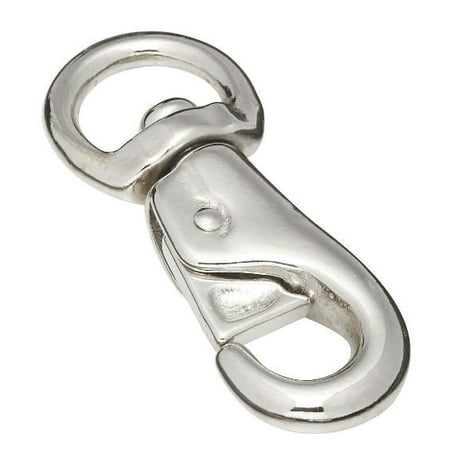 

National Hardware N222-968 Round Swivel Eye Cattle Snap 1 X 4-1/8 Nickel