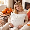 thumbnail image 4 of LSLXA Fall Pumpkins Throw Pillow Cover Decorative Couch Pillow Covers 18X18 Pillow Cover For Autumn Thanksgiving Halloween Home Decor, 4 of 4