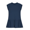thumbnail image 3 of Niña Vestido de Primavera Estiramiento Suave Cómodo Casual Vestidos Sueltos para 5-14 Años Vestido de Verano de Manga Corta, 3 of 8