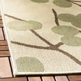 thumbnail image 2 of SAFAVIEH Courtyard Connie Floral Indoor/Outdoor Runner Rug, Natural Brown/Olive, 2'3" x 6'7", 2 of 7