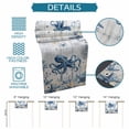 thumbnail image 6 of Blue Octopus Coastal Table Runner 48 Inches, Beach Starfish Nautical Coral Retro Bed Runner Dresser Scarves Tabletop for Indoor Outdoor Parties/Ceremony/Banquet, 13" x 48", 6 of 9
