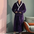 thumbnail image 6 of Funicet Plus Size Bathrobe For Women Bath Robes for Women Long Fleece Shawl Collar Plush Solid Bathrobe Regular and Plus Size Winter Bath Robe Christmas Gifts for Women, On Clearance, 6 of 8
