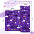 thumbnail image 5 of Halloween Purple Spider Web Pattern Toddler Nap Mats for Kids Preschool,50"x20" Sleeping Mat Bag or Kids,Toddler Sleeping Bag,Toddler Nap Mat or Daycare, 5 of 6