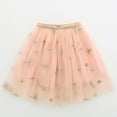 thumbnail image 4 of WhouRiu Toddler Girl's Skirt Feather Embroidery Sequin Ballet Dance Skirt Children Knee-Length Tulle Festive Party Skirts Pink,Sized 2-3, 4 of 7