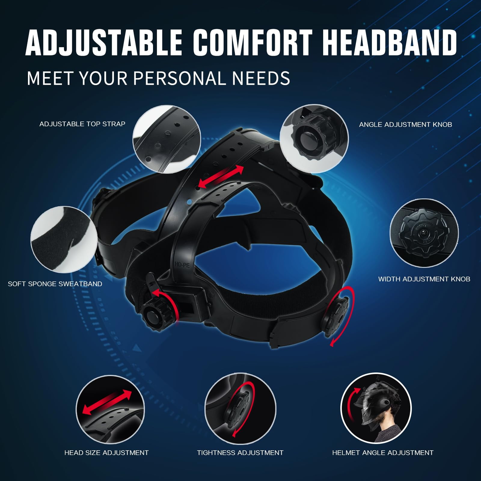 Auto Darkening Welding Helmet with Light Solar Powered True Color Welding Hood 2 Arc Sensor Wide Shade 9-13 Welding Mask with Extra Grinding Mode Weld Helmet