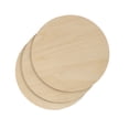 thumbnail image 2 of EeaseMX 3 piezas de rodajas de madera redondas para pintar círculos de madera sin terminar, virutas de madera para bricolaje, 2 of 8