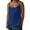 Blue, variant on Womens Tops Dressy Cotton Linen Tank Tops for Women Casual Summer Gauze Shirt Basic Sleeveless Layering Camisoles Beach Vacation Clothes Summer Business Casual Dressy Blouses