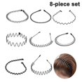 thumbnail image 1 of Unisex Metal Hair Band, Wave Metal Headband, Non-slip, 1 of 5