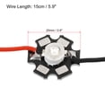thumbnail image 2 of Uxcell 0.8" 350mA 1W Blue Light LED Chip Bulb COB Light Beads Copper Bracket 5 Pack, 2 of 5