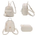 thumbnail image 3 of Minimochila Barsine de piel a cuadros a la moda para niñas, 3 of 7