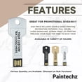 thumbnail image 2 of Unidades flash USB Paintechz Custom Key de 2 GB, paquete de 100 con logotipo, 2 of 7