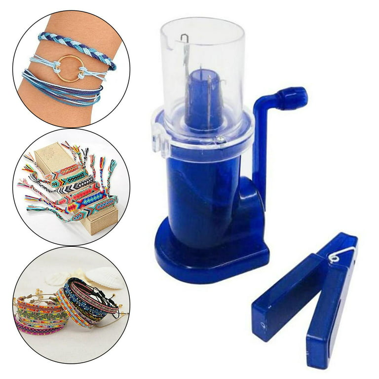 Spool Knitter Hand Operated Household Embellish Sewing Knitting Machine, Size: 9.6x14cm, Blue
