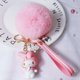 thumbnail image 1 of Sanrio-Llavero de Hello Kitty Y2k, bonito llavero Kawaii de Hello Kitty Things, Bola de piel de conejo de felpa, adornos de bolsa, regalos de joyería YAOSANBAO BAO unisex, 1 of 2