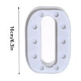 thumbnail image 2 of KIHOUT Home Decor Clearance, Alphabet LED Letter Lights Light Up White Plastic Letters Standing Hanging A-M, 2 of 4
