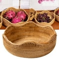 thumbnail image 2 of Clearance Kaireo Fruit, Fruit Basket, Rattan Woven Storage Basket Fruit Bread Food Kitchen Home Decor Organizer, Fruit Plate, 1*Fruit Basket, 2 of 6