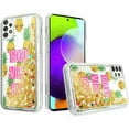 thumbnail image 1 of Kaleidio Case For Samsung Galaxy A52 5G [Quicksand Image] Hybrid Impact [Liquid Glitter] Protector Skin Cover [Good Vibes Only], 1 of 3