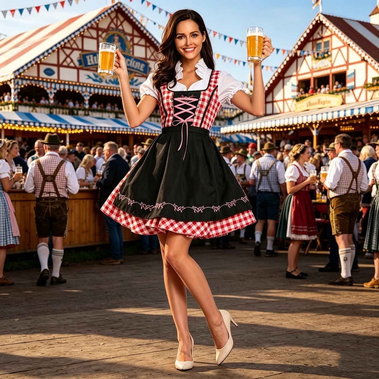 short oktoberfest dress oktoberfest outfit german beer dress traditional