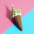 thumbnail image 1 of Simulation Miniature Ice-cream Cone Ice-cream Cone Model Kitchen Accessories Clear Texture heqiyong toy, 1 of 2