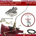 thumbnail image 1 of American Shifter  C4 Shifter Kit 23 in. Swan E Brake Cable Clevis Trim Kit Dipstick for D1FFE, 1 of 1