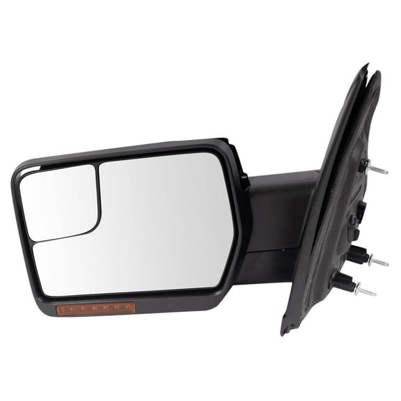 TRQ Mirror Power Folding Heated Turn Signal Puddle Chrome Driver LH for Ford MRA08411 Fits select: 2004-2008 FORD F150, 2006-2008 LINCOLN MARK LT