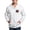 Ash Gray, variant on - Pugs Ninja T Shirt Men's Zip Up Hoodie - Zip Hoodie, Classic Hooded Sweatshirt with Metal Zipper