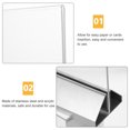 thumbnail image 2 of MasteelfCA Acrylic Sign Holder Display Stand Paper Holder Table Sign Holder for Office Home Store Restaurant, 2 of 8