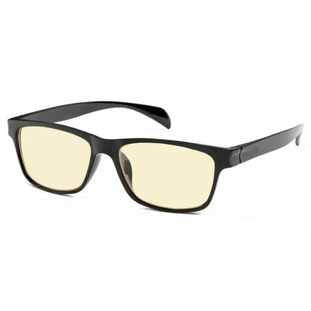 Uv Resistant Glass - GAMMA RAY 003 Computer Readers Reading Glasses in Ergonomic Memory Flex Frame w UV Protection, Anti Blue Rays, Anti Glare and Scratch Resistant Lens in 53-16-140 Size with Optional Magnification