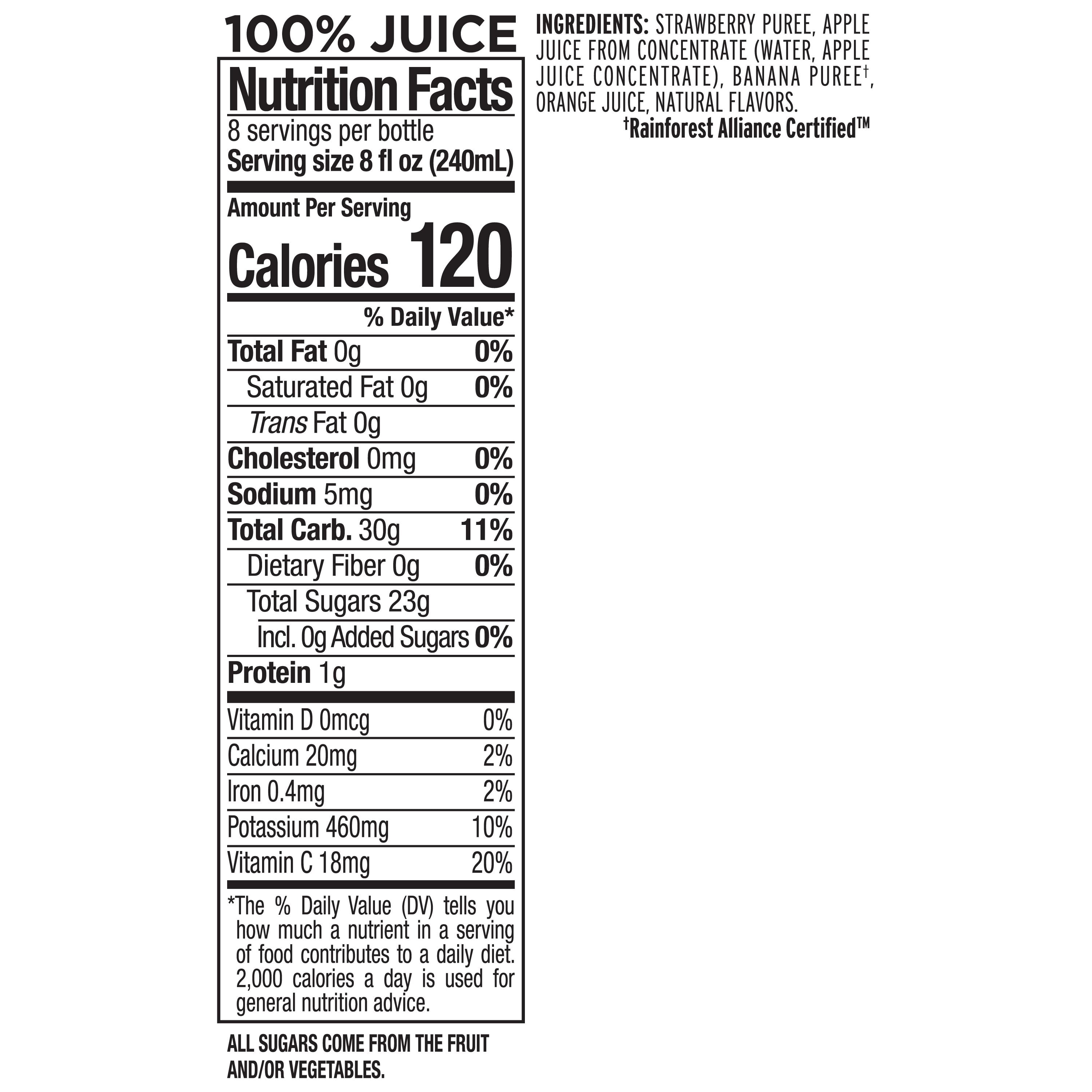 Naked® Strawberry Banana Fruit Smoothie Bottle, 64 fl oz - Kroger