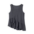 thumbnail image 4 of CHENHANN Women's Plaid Sleeveless Shirt Round Neck Loose Fit Casual Summer Top XXL, 4 of 4