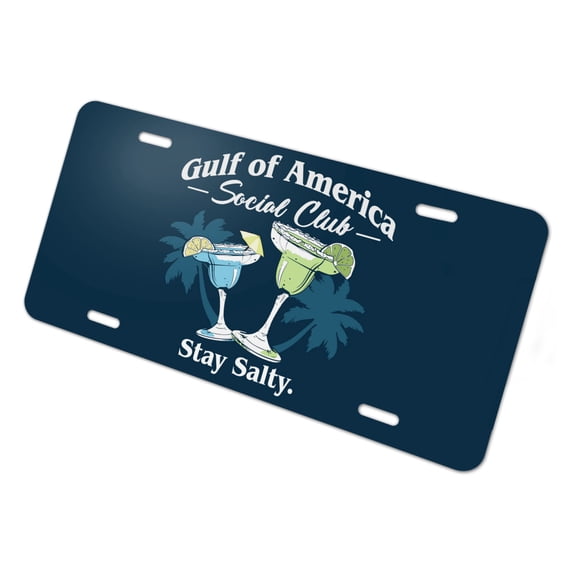 Gulf of America Stay Salty Novelty Metal Vanity Tag License Plate