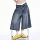 thumbnail image 5 of WILLBEST Jeans Mujer Pantalones Vaqueros Casuales de Pierna Ancha y Corte Recortado para Mujer, Pantalones Capri Holgados y Cómodos para Uso Diario, Moda de Primavera, Verano y Otoño. Extra Grande, 5 of 7