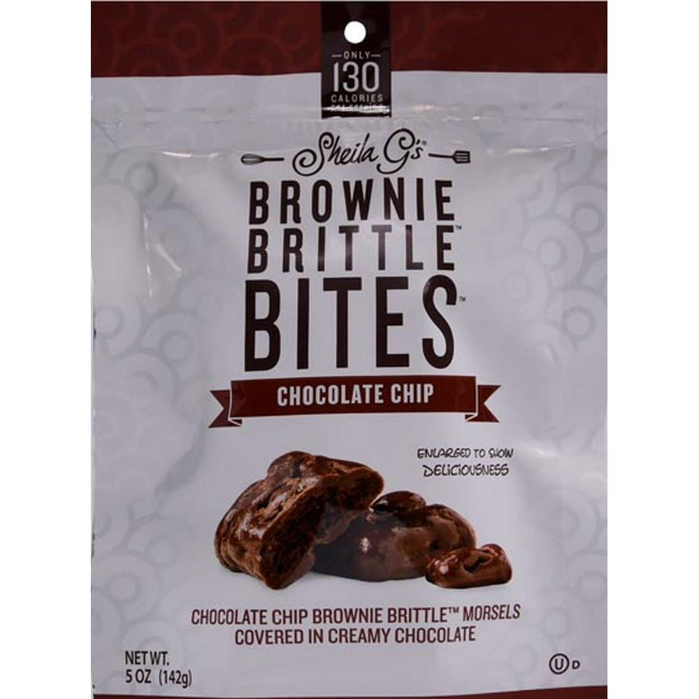 Sheila Gs Brownie Brittle Bites Chocolate Chip Flavor, 5 Oz. Walmart