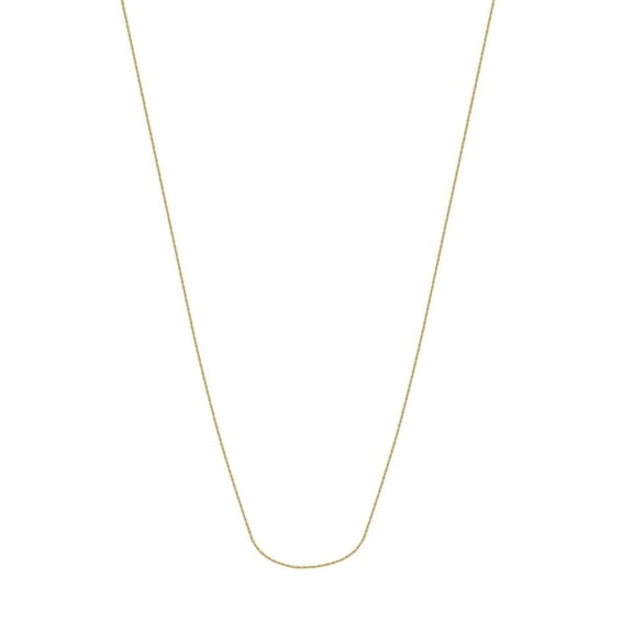 14k Yellow Gold Sparkle Chain Necklace 1.15mm Lobster Claw Closure - 1.8 Grams - 16 Inch