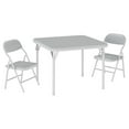 thumbnail image 1 of Mesa y sillas plegables para niños con tapicería de cuerina y estructura metálica duradera, set de actividades infantil multiusos portátil para comer, manualidades o aprender, ahorra espacio, 1 of 8