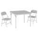 thumbnail image 1 of Mesa y sillas plegables para niños con tapicería de cuerina y estructura metálica duradera, set de actividades infantil multiusos portátil para comer, manualidades o aprender, ahorra espacio, 1 of 8