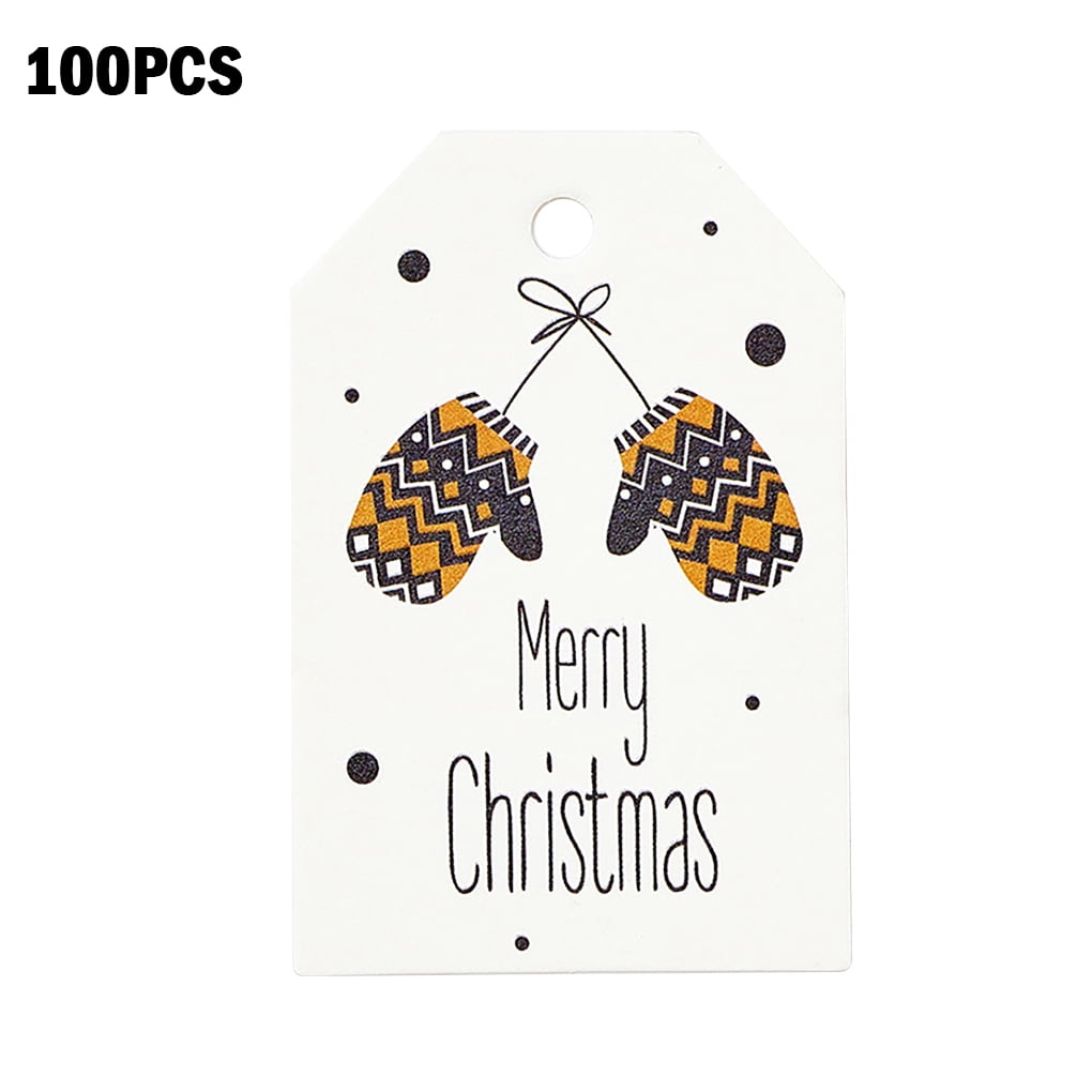 100Pcs Christmas Tree Badge Design DIY Multifunction Seal Sticker Gift Label 