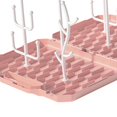 thumbnail image 4 of Estante de secado de biberones Zulema portátil desmontable BPA duradero Rosa, 4 of 8