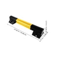 thumbnail image 2 of GAXIRE Car Stops for Garage Floor Parking Stopper Yellow Iron 1Pcs, 2 of 8