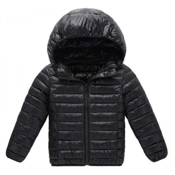 JANDEL Kids Winter Warm Hooded Puffer Boy Girl OutWear Coat Lightweight Water-Resistant Puffer Jacket Coat