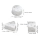 thumbnail image 4 of Moldes para velas (3 unidades): Moldes 3D de silicona con forma de queso para hacer velas perfumadas de cera de abejas, regalos de San Valentín., 4 of 5