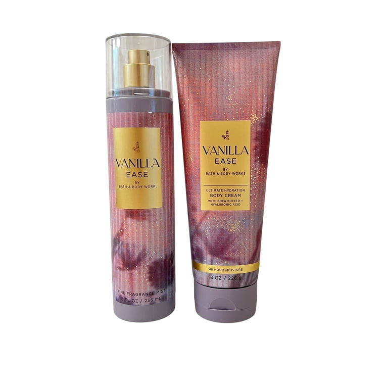 Bath & Body Works Vanilla Ease Mist & Body Cream Set - Walmart.com