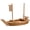 Pine, variant on GUENG Bamboo Sushi Boat Serving Tray, Wooden Boat Seafood Display Plate, Dry Ice Smoke Sashimi Platter for Restaurant & Home Party(Bamboo, 50cm/19.68in)