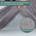 thumbnail image 3 of Gray Dog Crate Pad 48x30 inch Memory Foam Large Dog Kennel Bed Soft Flannel Washable Anti Slip Puppy Sleeping Mat,Grey, 3 of 5