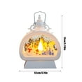 thumbnail image 2 of XMMSWDLA Christmas Snow Globe Lantern Musical Snow Globes Christmas Water Lantern Swirling Glitter Lantern with Snowman Family 3 AA Battery Operated Snowglobe Home Party Christmas Decoration Gifts, 2 of 4