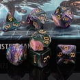 thumbnail image 4 of Mistayd Dice Set -D&D Polyhedral Dice (7 PCS ) for Dungeons and Dragons (Purple Green Four Colors)…, 4 of 4